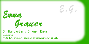 emma grauer business card